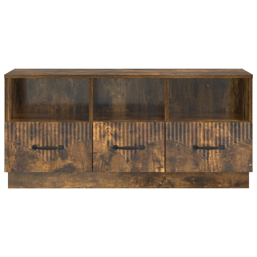 Mobile TV Rovere Fumo 102 x 34,5 x 47 cm Legno ingegnerizzato 895370