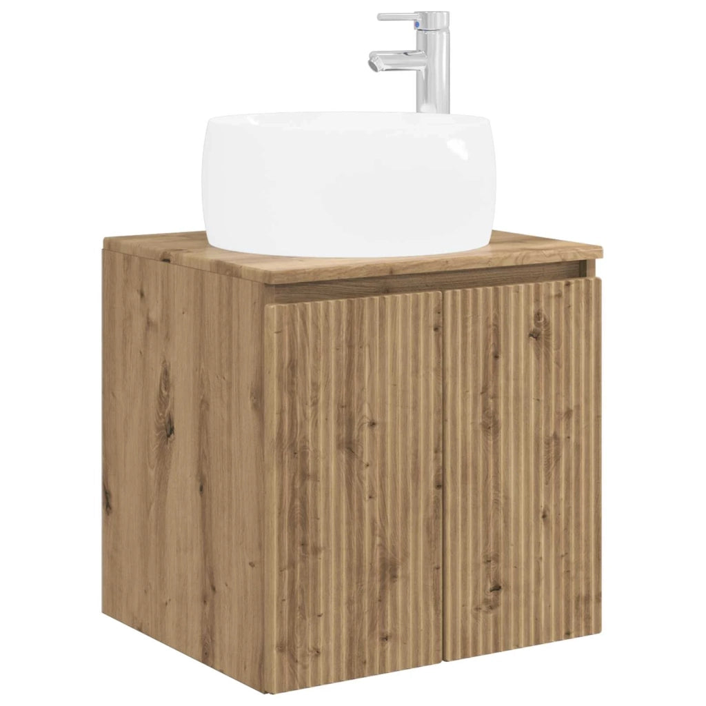 Set di Armadi da Bagno 4 pz Rovere Artigianale 3406550