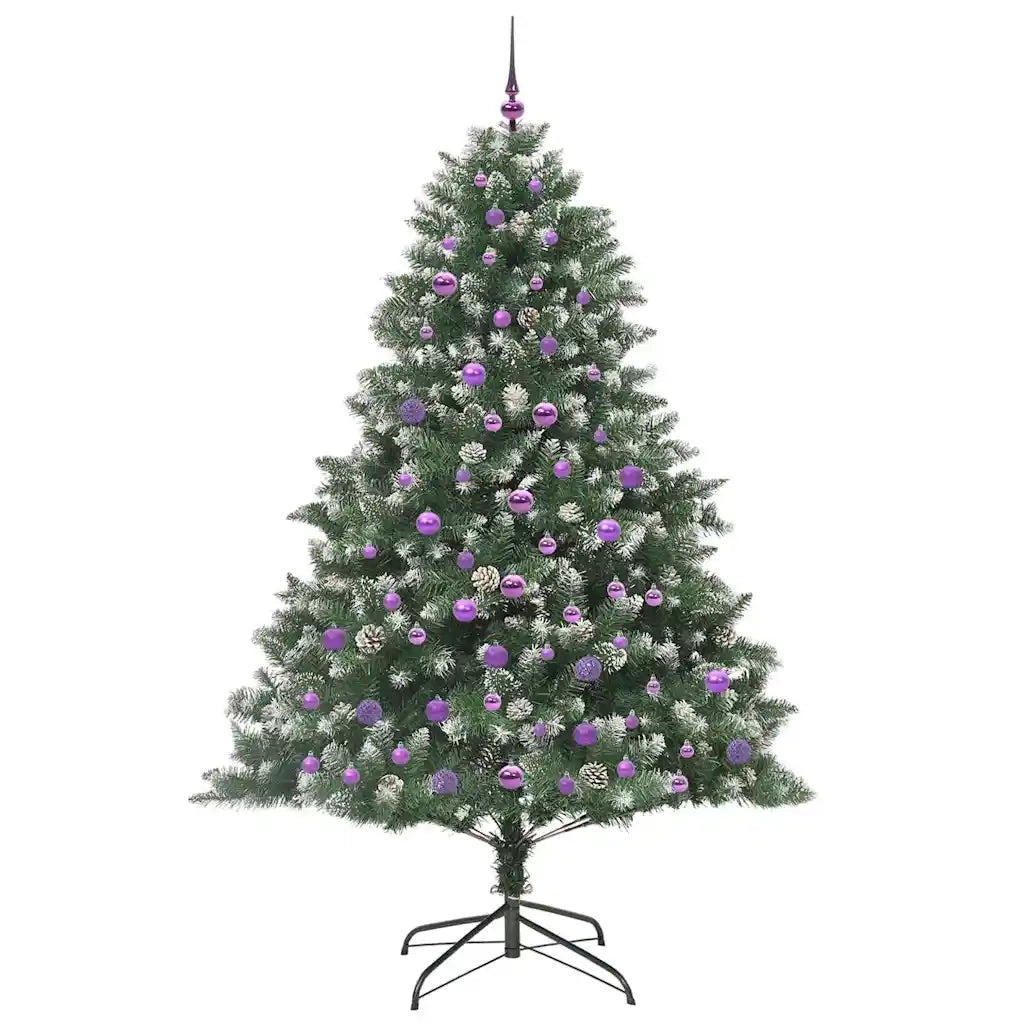 Albero di Natale artificiale con 300 LED Verde 210 cm 3395251