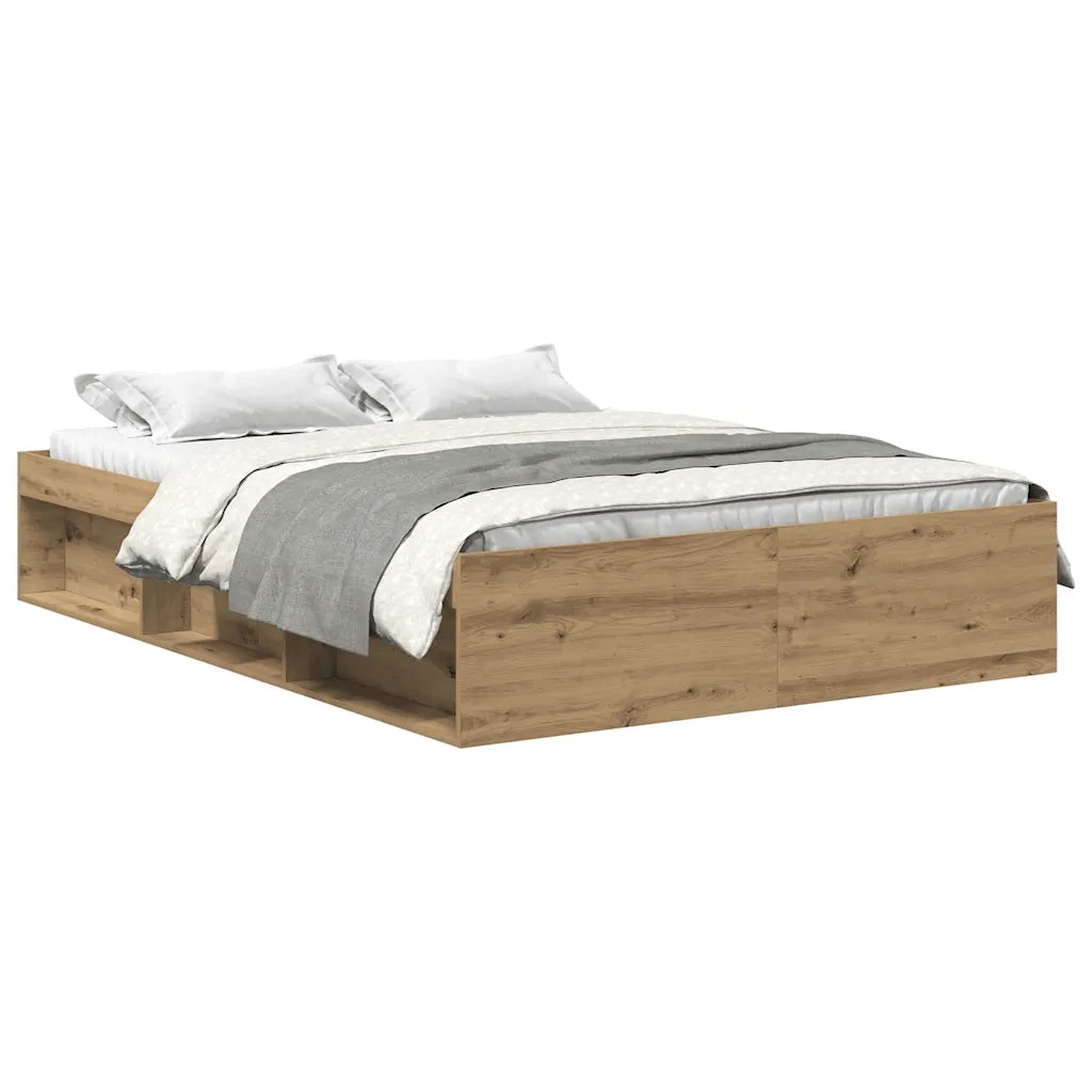 Giroletto senza Materasso-Struttura Letto Rovere Artigianale 140x200cm 775087