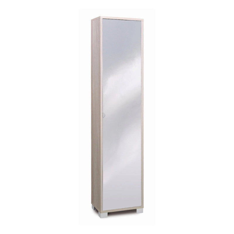 Colonna 1 Anta Specchio Kit Olmo Chiaro cm 43x29x190h - Sarmog
