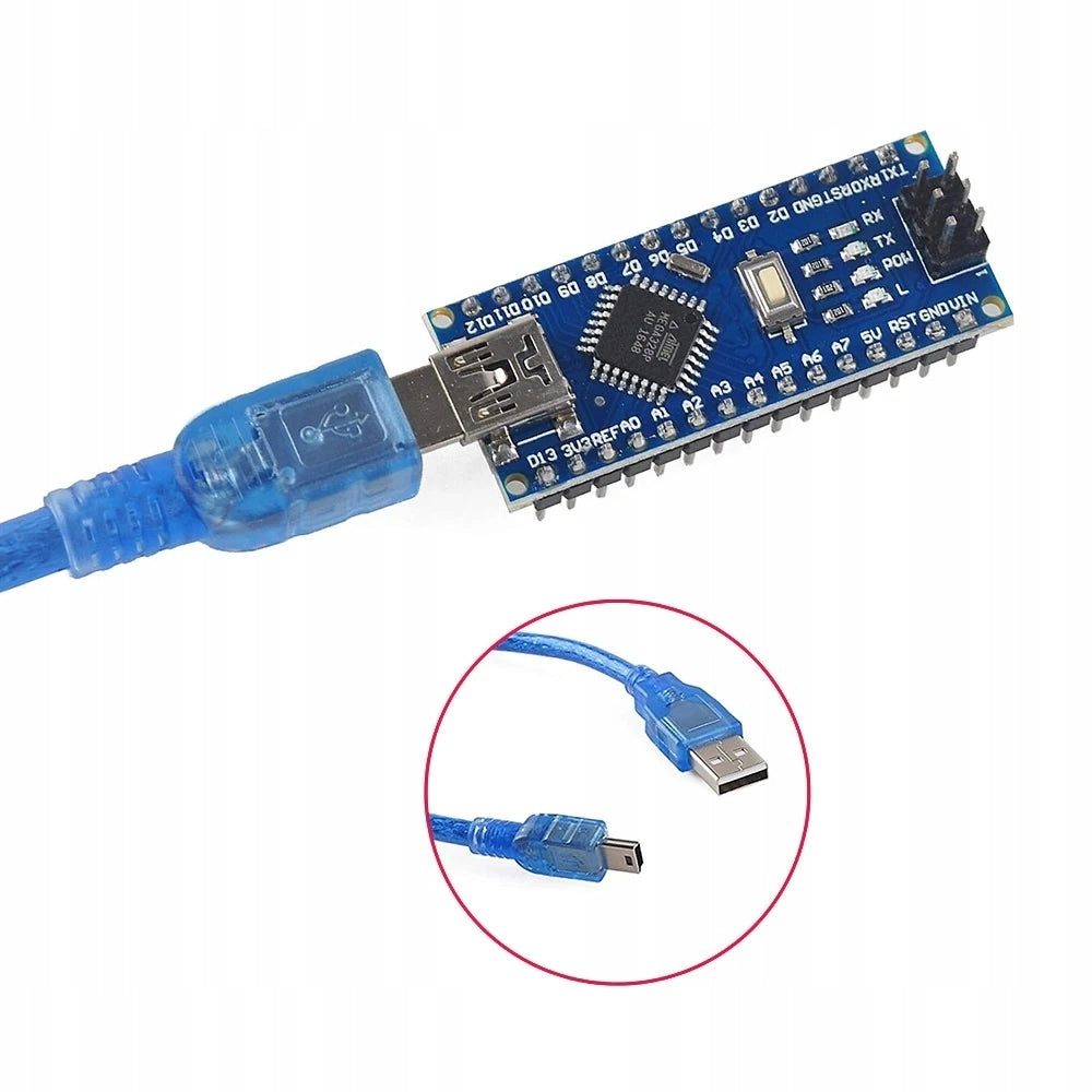 Modulo Nano 3.0 ATmega328 CH340 – Compatibile con Arduino | 5V, 32kB Flash, 16MHz | Progetti DIY e Programmazione Facile