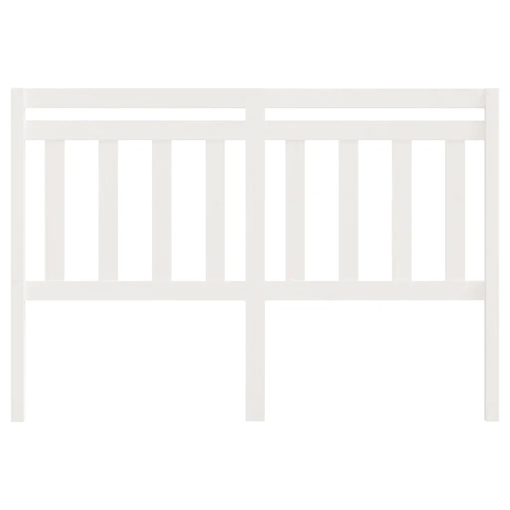 Testiera per Letto Bianca 166x4x100cm in Legno Massello di Pino 814105