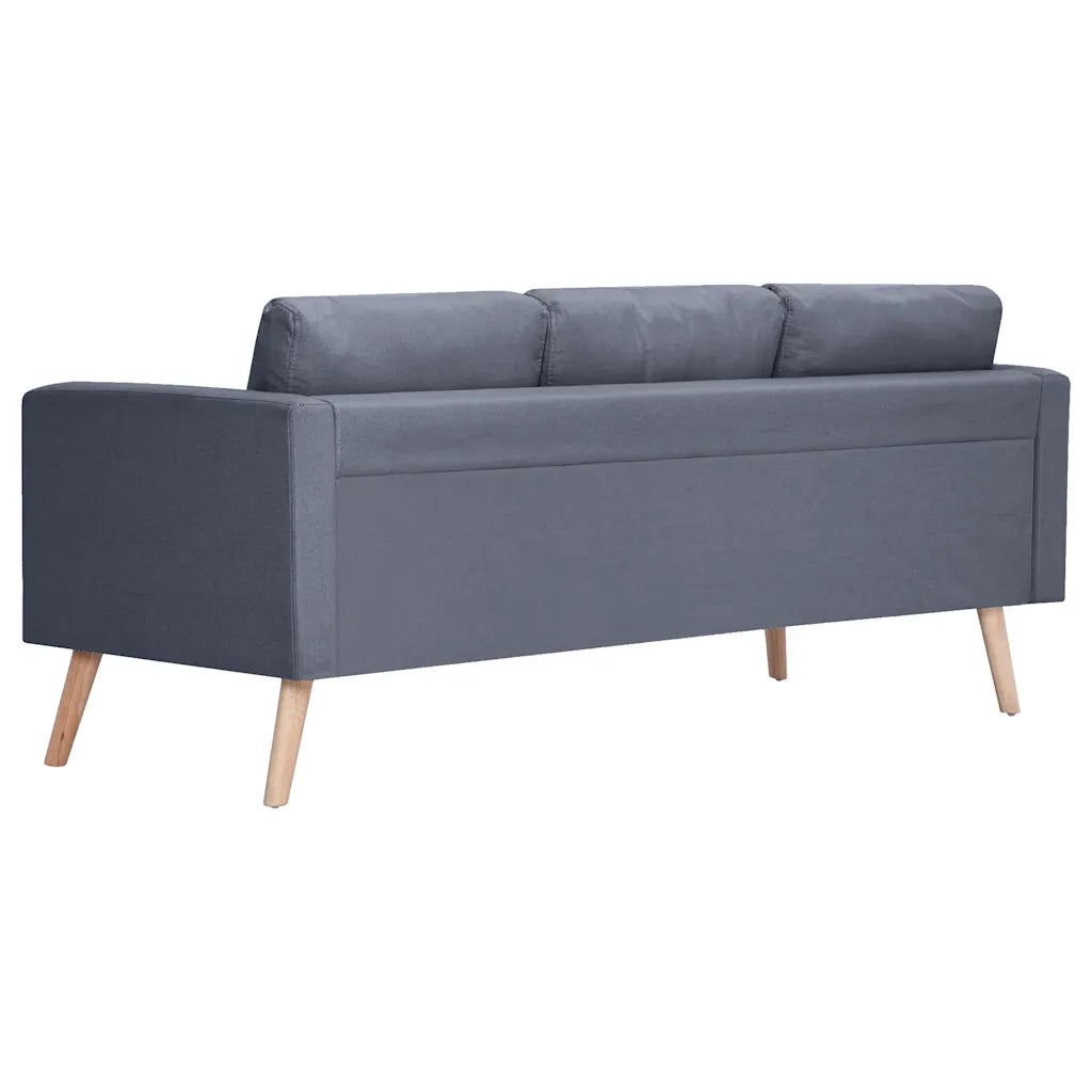 Divano a 3 Posti-Sofa 3 Posti in Tessuto Grigio Scuro 915518