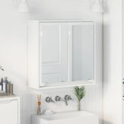 Mobiletto per specchio da bagno Bianco Lucido 60 x 20 x 60 cm 888781