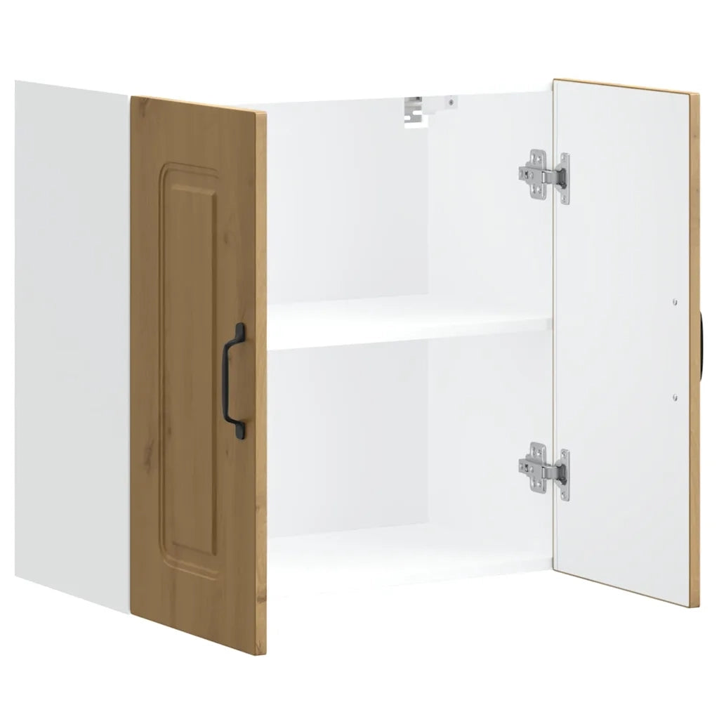 Pensile da Cucina Kalmar Rovere Artigianale Legno Multistrato 853586