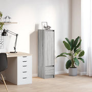 Credenza-Buffet-Armadio da cucina Grigio Sonoma 29,5x34x119,5 cm in Legno Multistrato