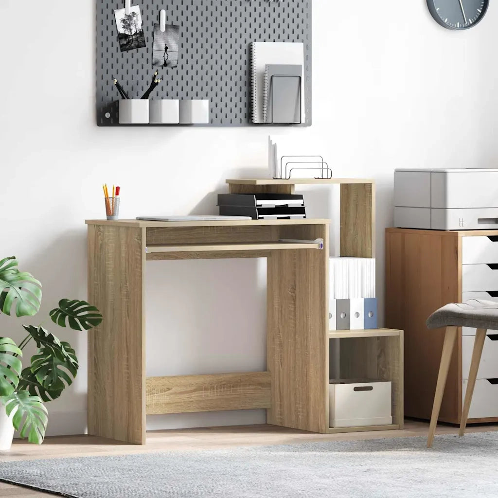 Scrivania | Tavolo da Ufficio Rovere Sonoma 106 x 41 x 88.5 cm Legno multistrato
