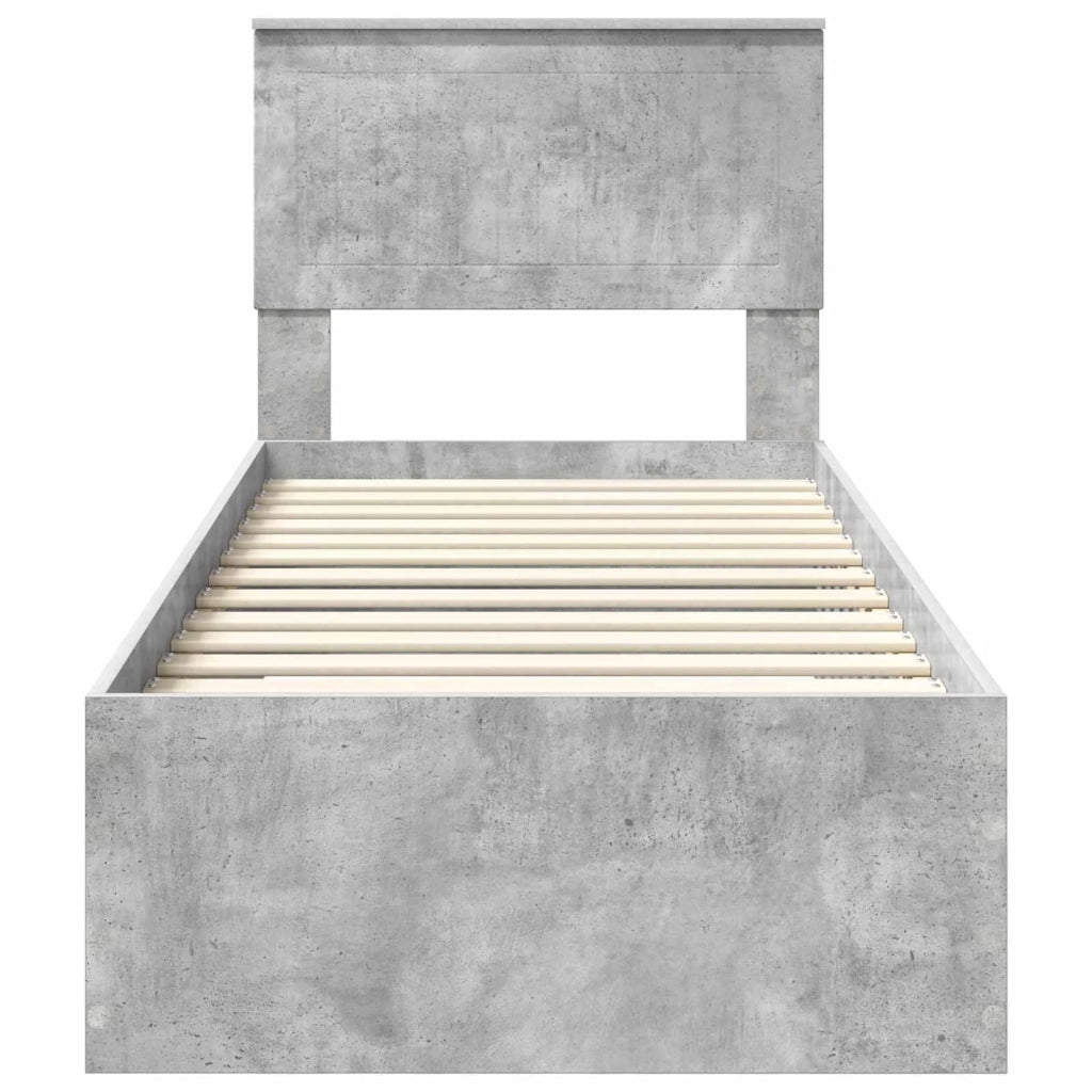 Struttura del letto Grigio Certo e Argento 70 x 190 cm 3410961
