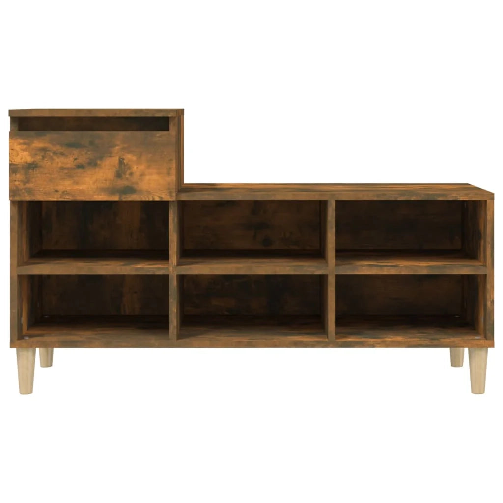 Scarpiera mobile contenitore per scarpe mobile per ingresso/corridoio/soggiorno 102 x 36 x 60 cm legno ingegnerizzato marrone 02_0021543