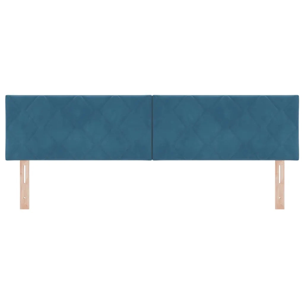 Testiera | Testata LED Blu Scuro 180 cm Velluto