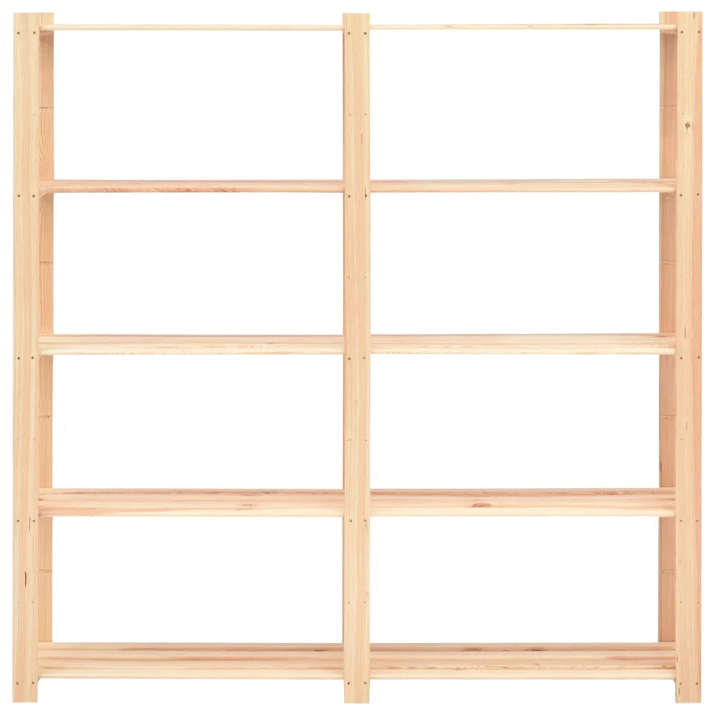 Scaffali a 5 Livelli 3 pz 80x38x170 cm in Massello Pino 500 kg 3051110