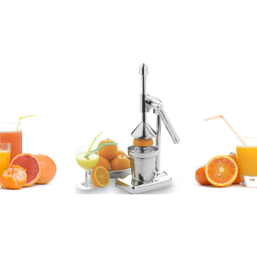 Trade Shop - Spremiagrumi Manuale Con Leva A Pressione Acciao Inossidabile Bar Chiosco -
