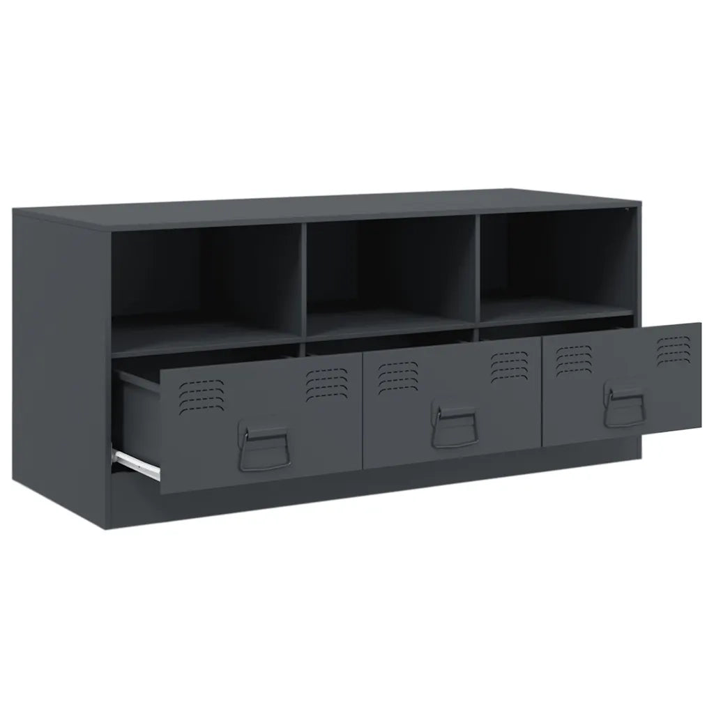 Mobile TV | Armadietto TV | Mobile Porta TV Antracite 99x39x44 cm in Acciaio