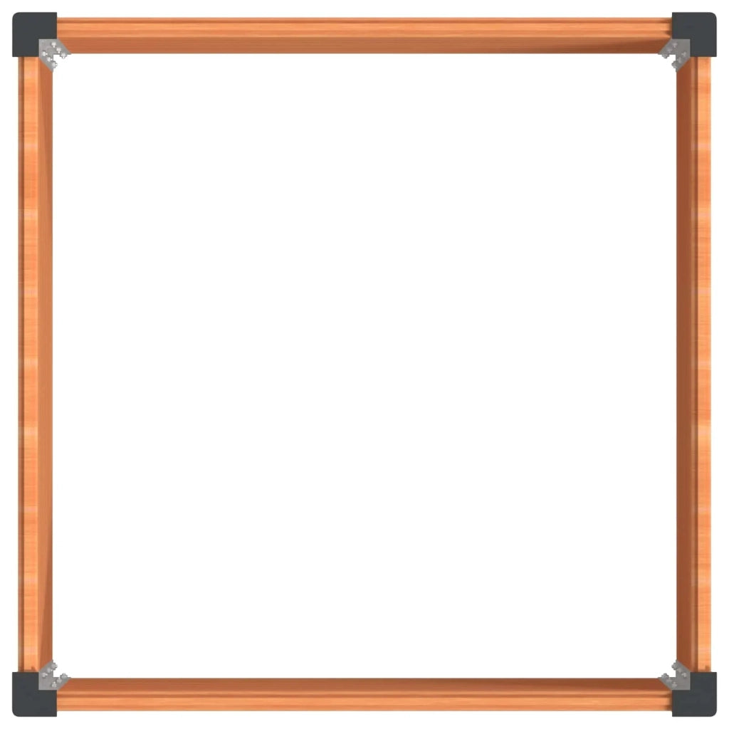 Fioriere | Cassetta per fiori | Letto rialzato da giardino Marrone 100 x 100 x 91 cm
