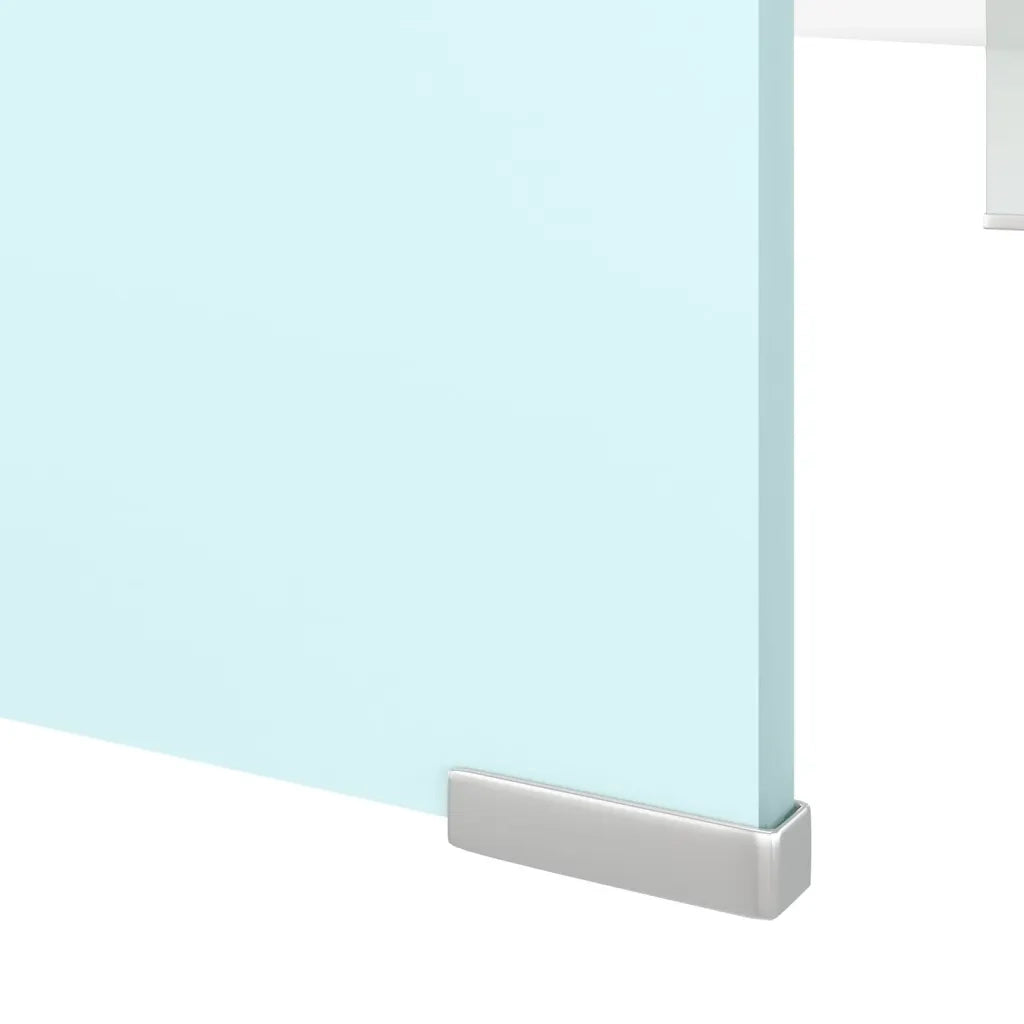 Supporto TV / Rialzo Monitor in Vetro Verde 110x30x13 cm 244148
