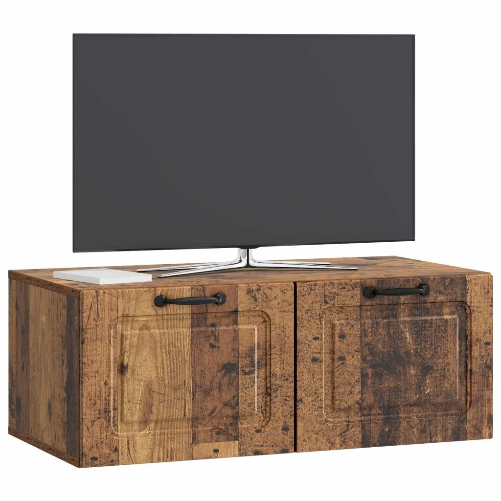 Mobile TV da Muro | Armadietto TV | Mobile Porta TV Legno antico 78,5 x 41 x 30 cm