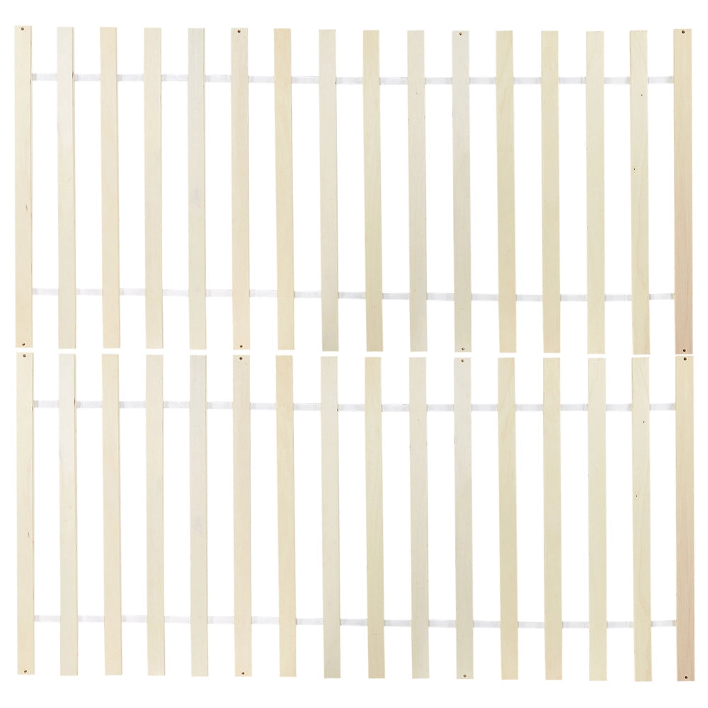 Letto matrimoniale in legno di pino bianco 180 x 200 cm Super King Size a doghe