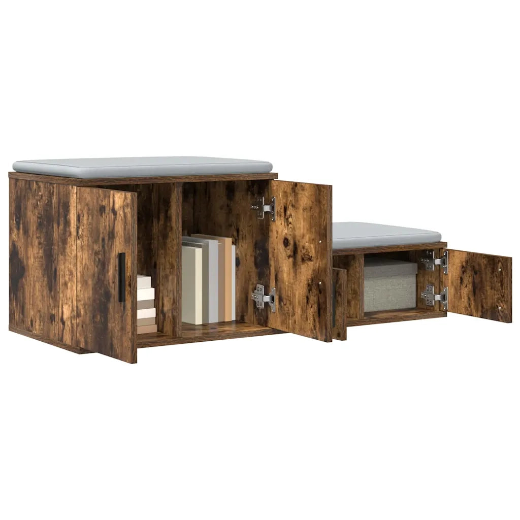 Armadio 2 pcs Rovere fumé 103 x 41 x 40 cm Legno multistrato 866679