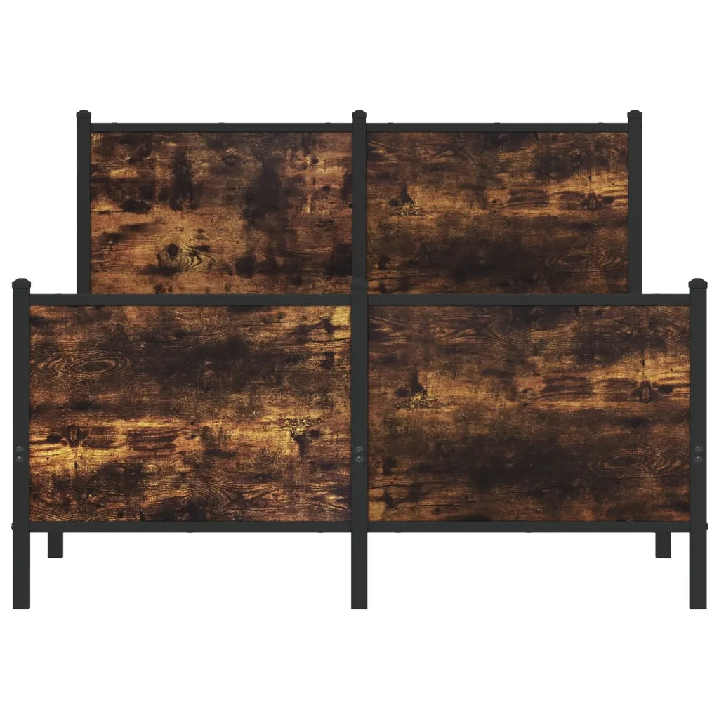 Giroletto senza Materaso in Metallo Rovere Fumo 120x200 cm 4007683