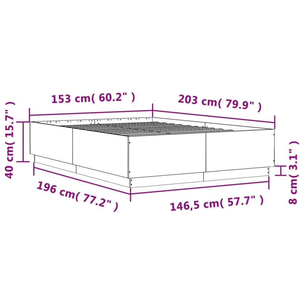 Giroletto Grigio Sonoma 150x200 cm in Legno Multistrato 3209700