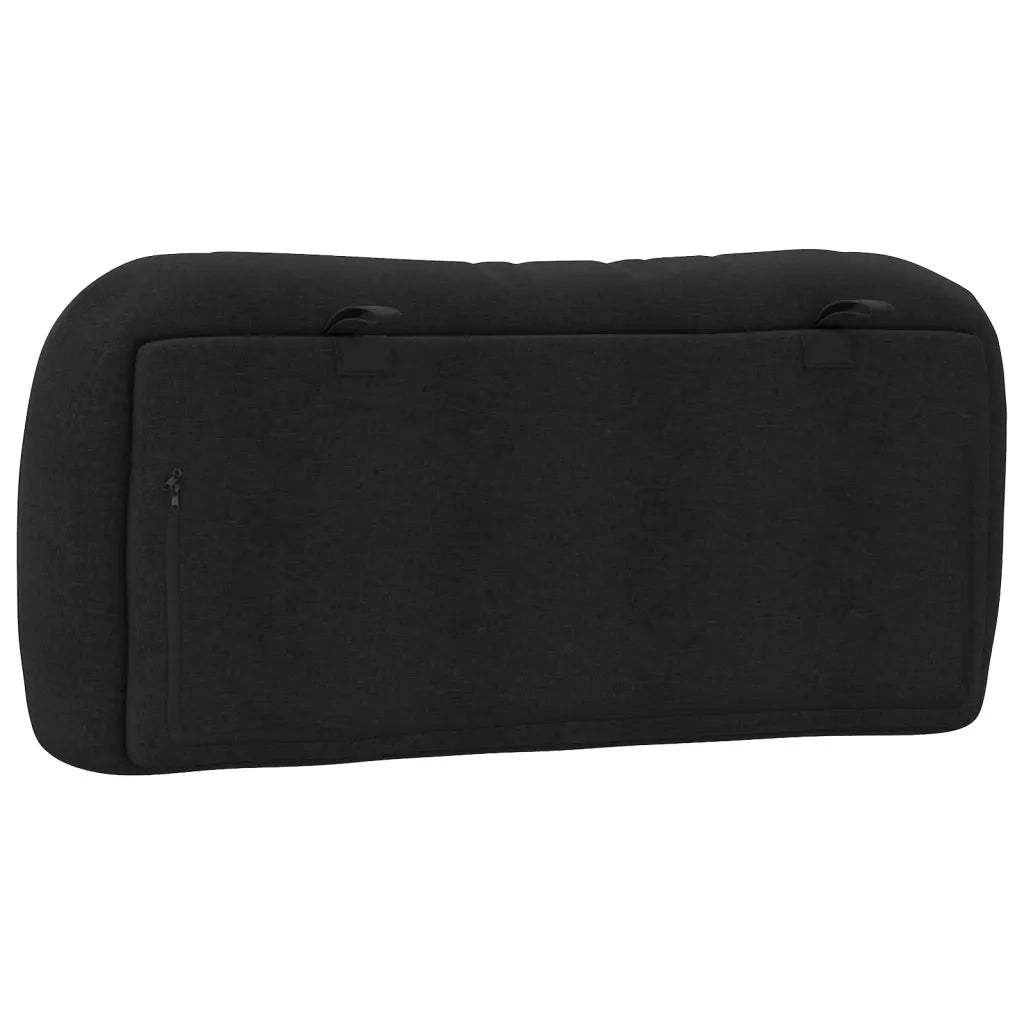 Cuscino Testiera-Cuscino per Testiera Hvar Nero 80 cm in Tessuto