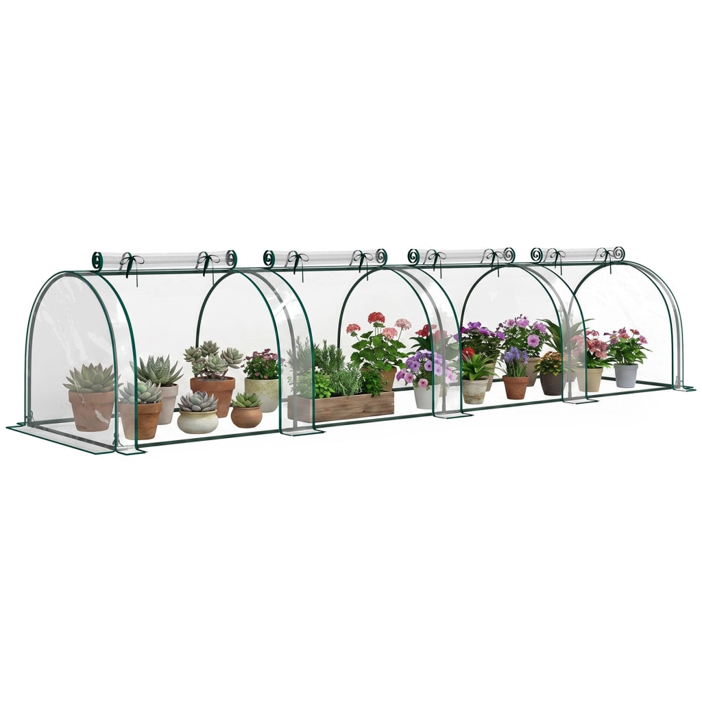 Serra da Giardino per Piante ¨C zephmum ¨C 395x100x80 cm PVC Verde