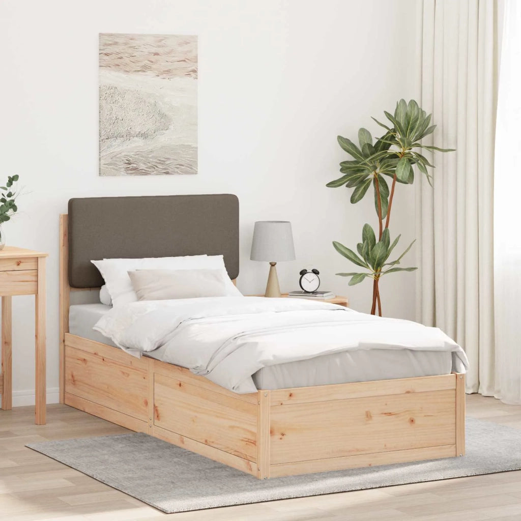 Letto con Testiera Rivestita-Struttura Letto con Testiera Talpa 80 x 200 cm Pino massello 928698