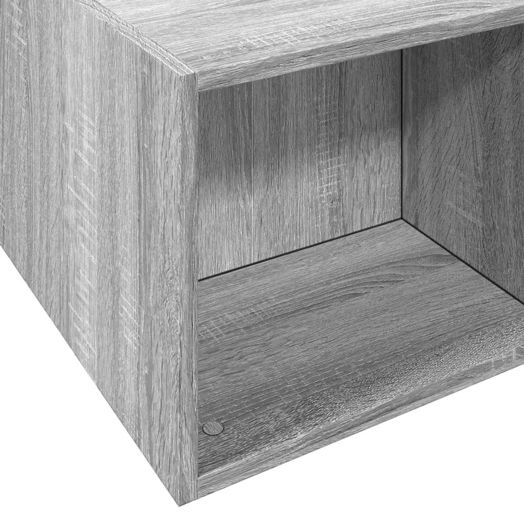 Letto matrimoniale | Letto per adulti | Giroletto Grigio Sonoma 140x200 cm in Legno Multistrato