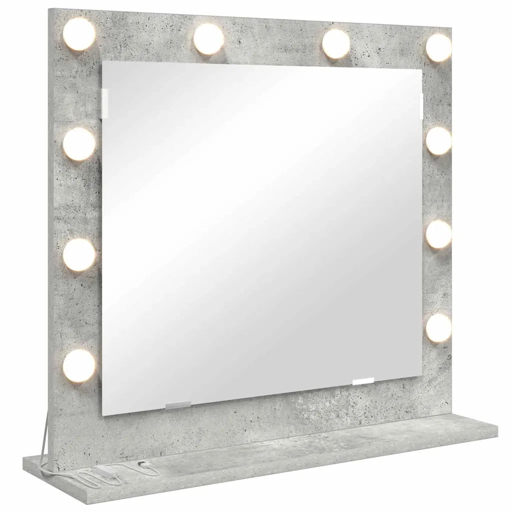 Specchio da Vanit¨¤-Specchio da Trucco Grigio cemento 60 x 55 x 18 cm
