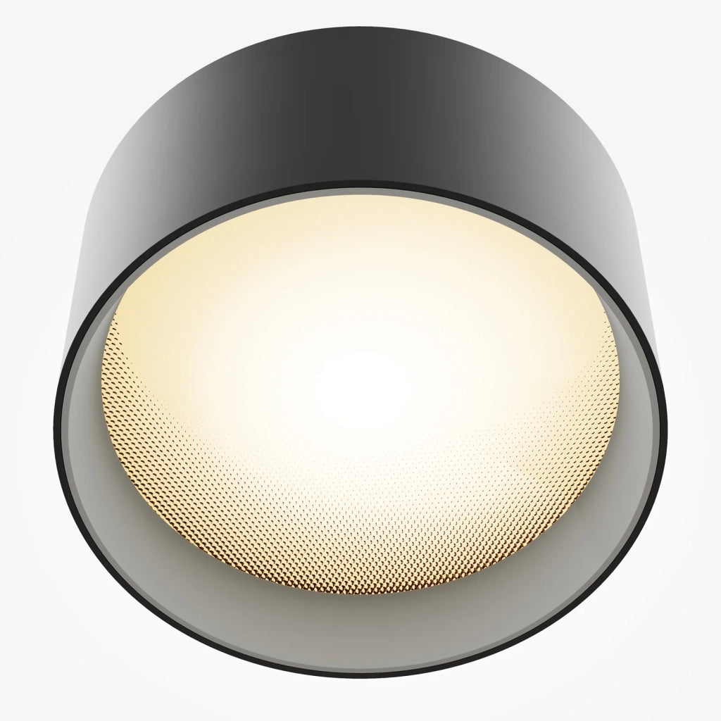 Maytoni Lampada da soffitto moderna Vega 1 luce LED integrato nero alluminio