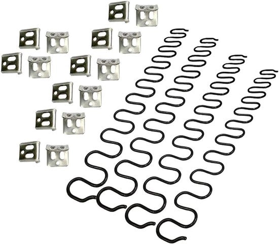 Kit di riparazione per cuscini del divano - 4 pezzi 25 pollici di cuscino con 16 clip S 4.0 di diametro di filo per il sedile nell'arredamento, nella decorazione interna, nell'auto e altro