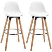 Sgabelli da Bar ¨C Minimal ¨C Bianco 43x43x91 cm