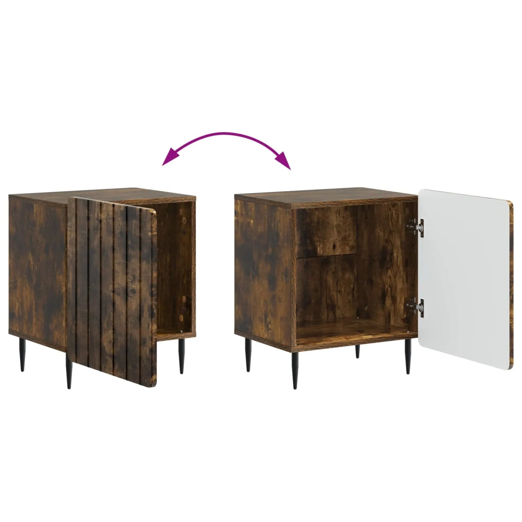 Armadio da Notte Rovere Fumo 43 x 34,5 x 52 cm 894345