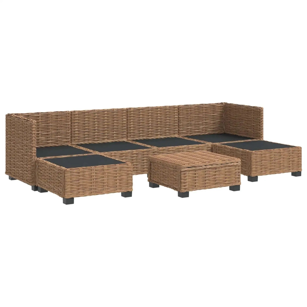 7 pz Set Lounge in Rattan con Cuscini GENDT Rattan naturale 3429866