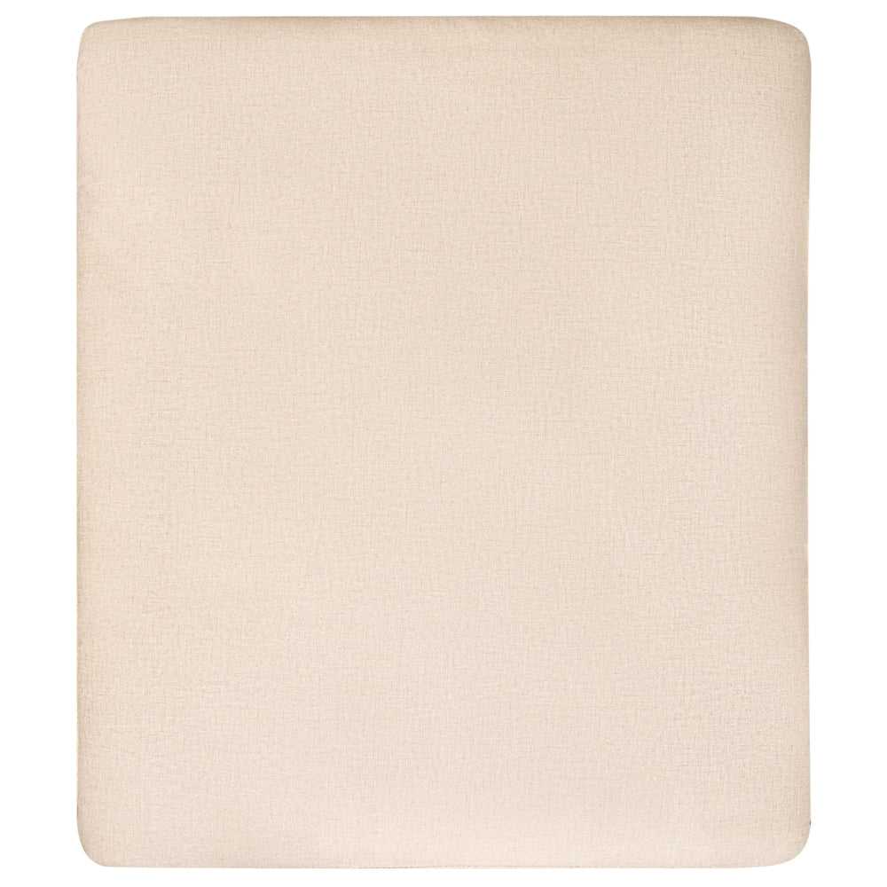 Poltroncina Beige Rivestimento In Tessuto Poliestere Japandi Stile Minimalista