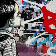 Dream Big -  Quadro Canvas Contemporaneo su telaio in legno Misura: 100x140 cm