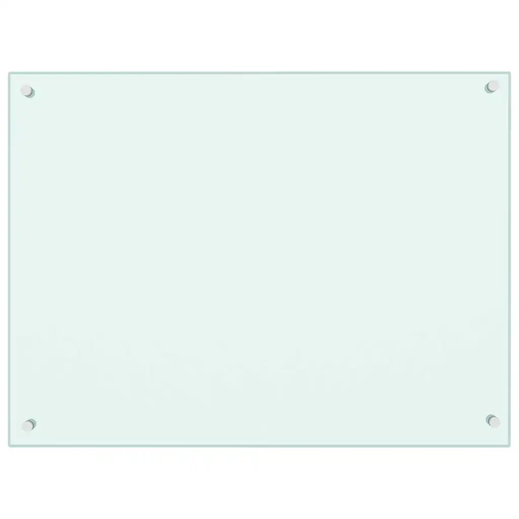 Paraschizzi per Cucina Color Latte 80x60 cm in Vetro Temperato 249456