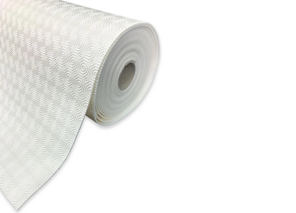 Mollettone Copritavolo Gommato Antiscivolo Protezione Tavolo Colore Bianco - 100x140 - Bianco