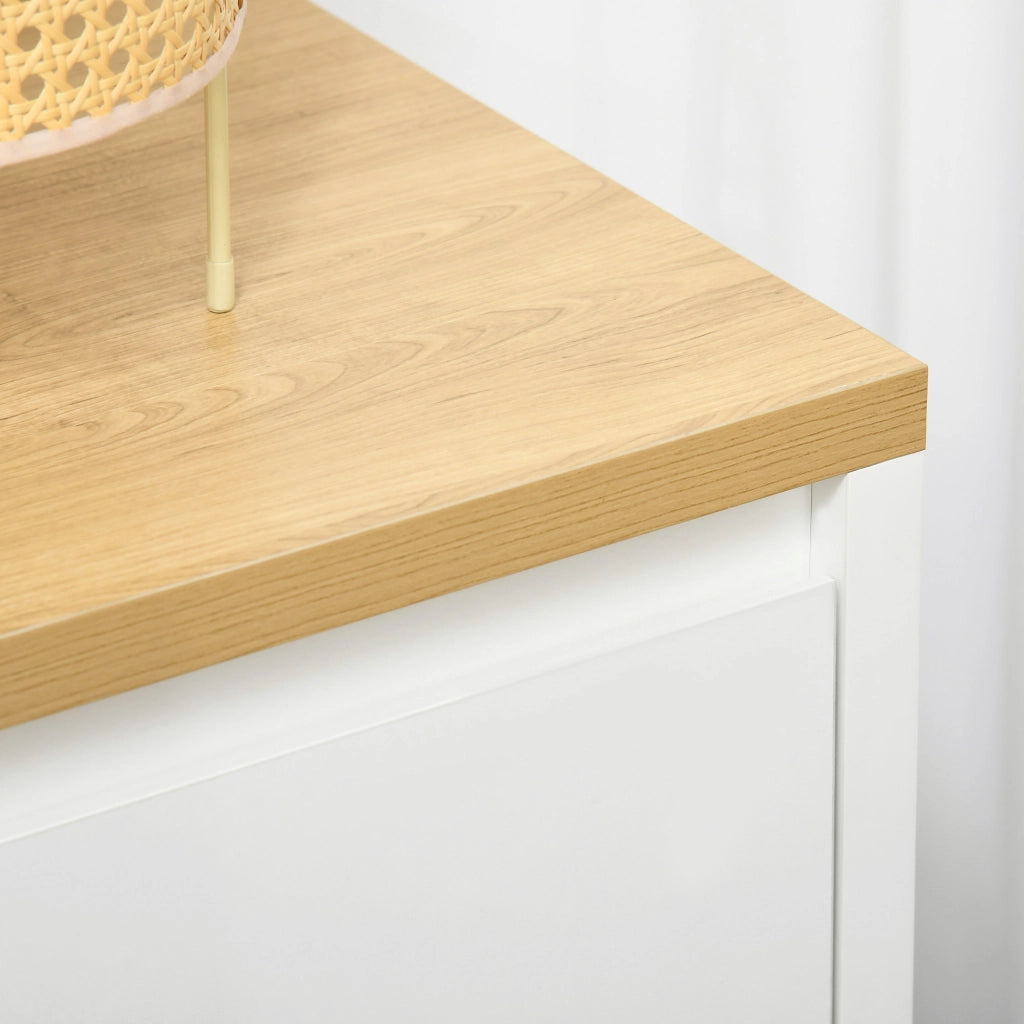 Mobile per Ingresso con Ante e Ripiano ¨C Minimal ¨C 80x37x75 Bianco