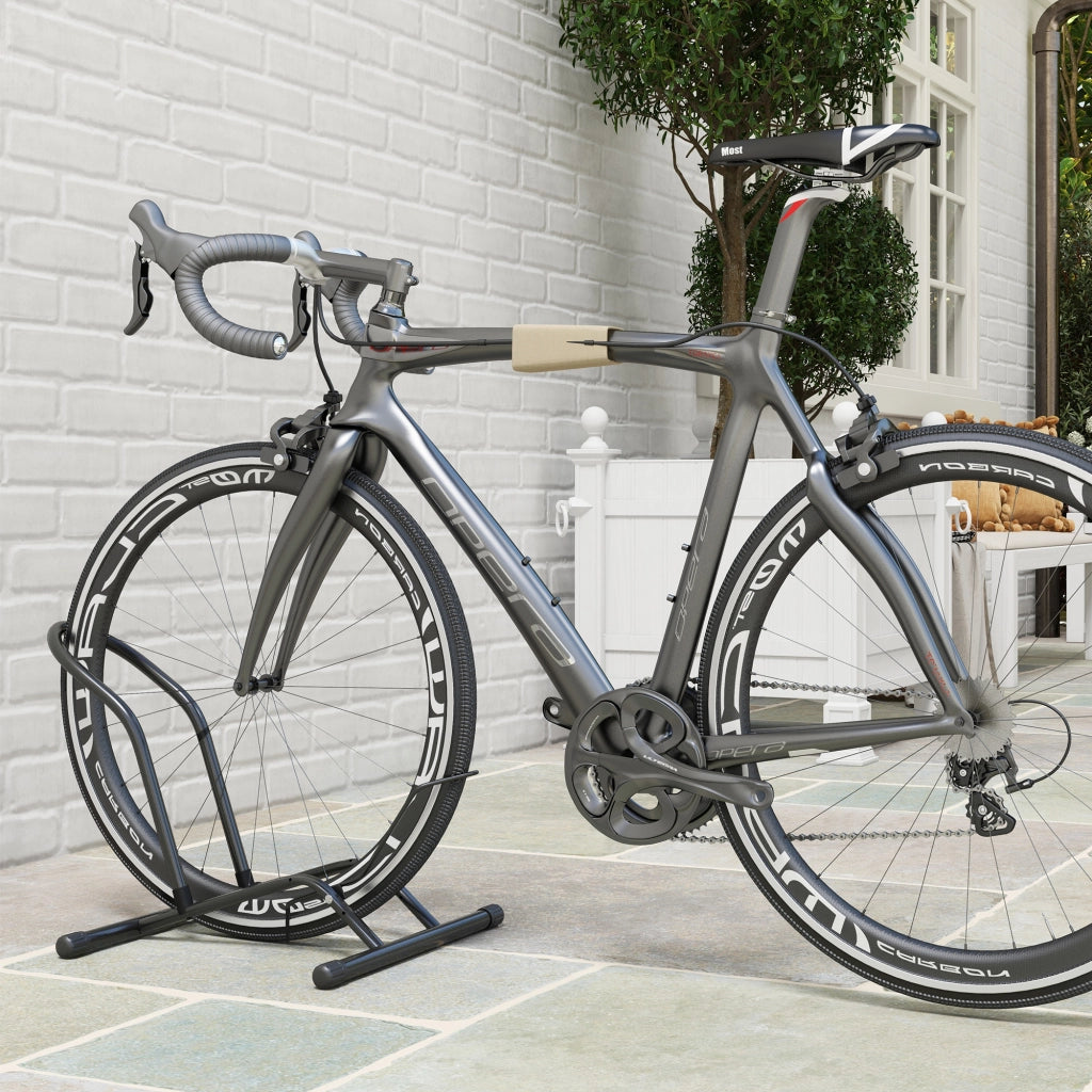 Cavalletto Portabici ¨C Xylo ¨C Acciaio Nero 59x41x38 cm
