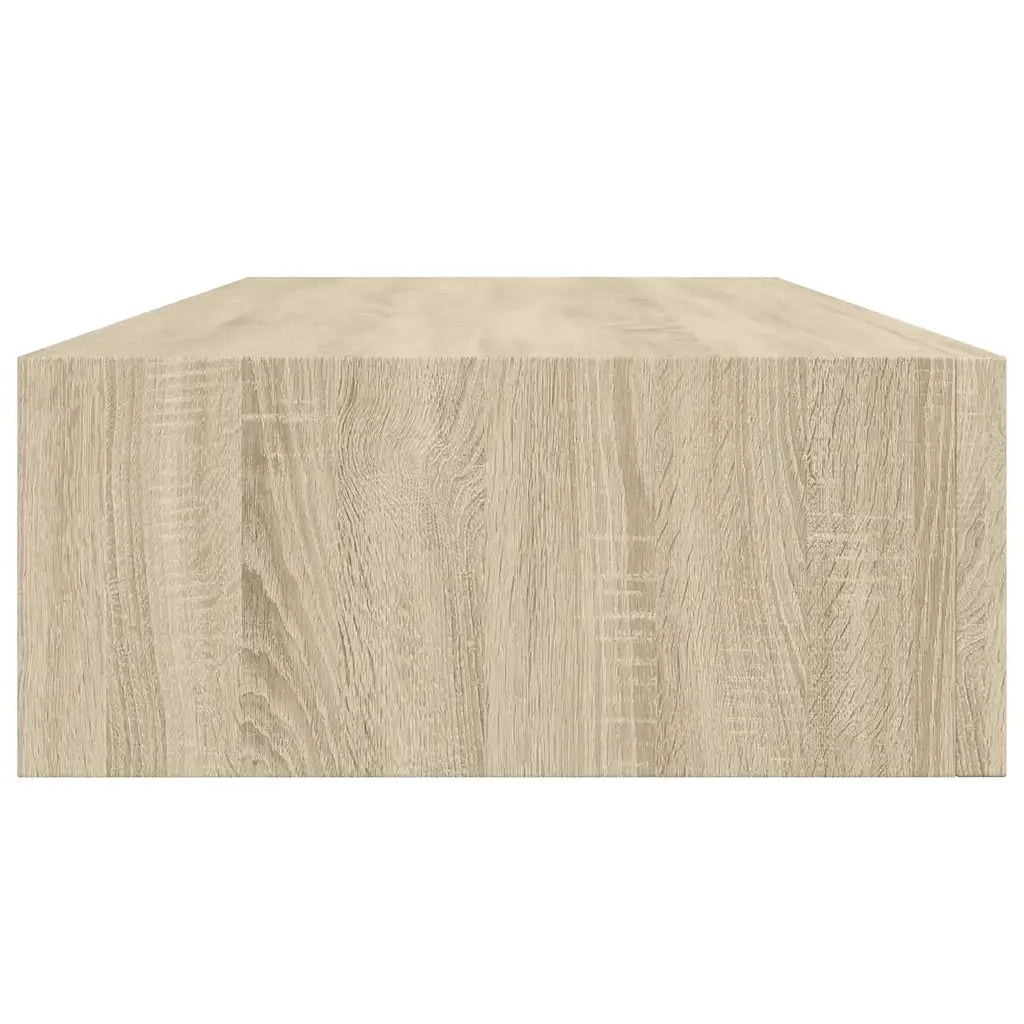 2 pz Scaffali con Cassetti da Parete | Mensola sospesa Rovere 60x23,5x10 cm MDF