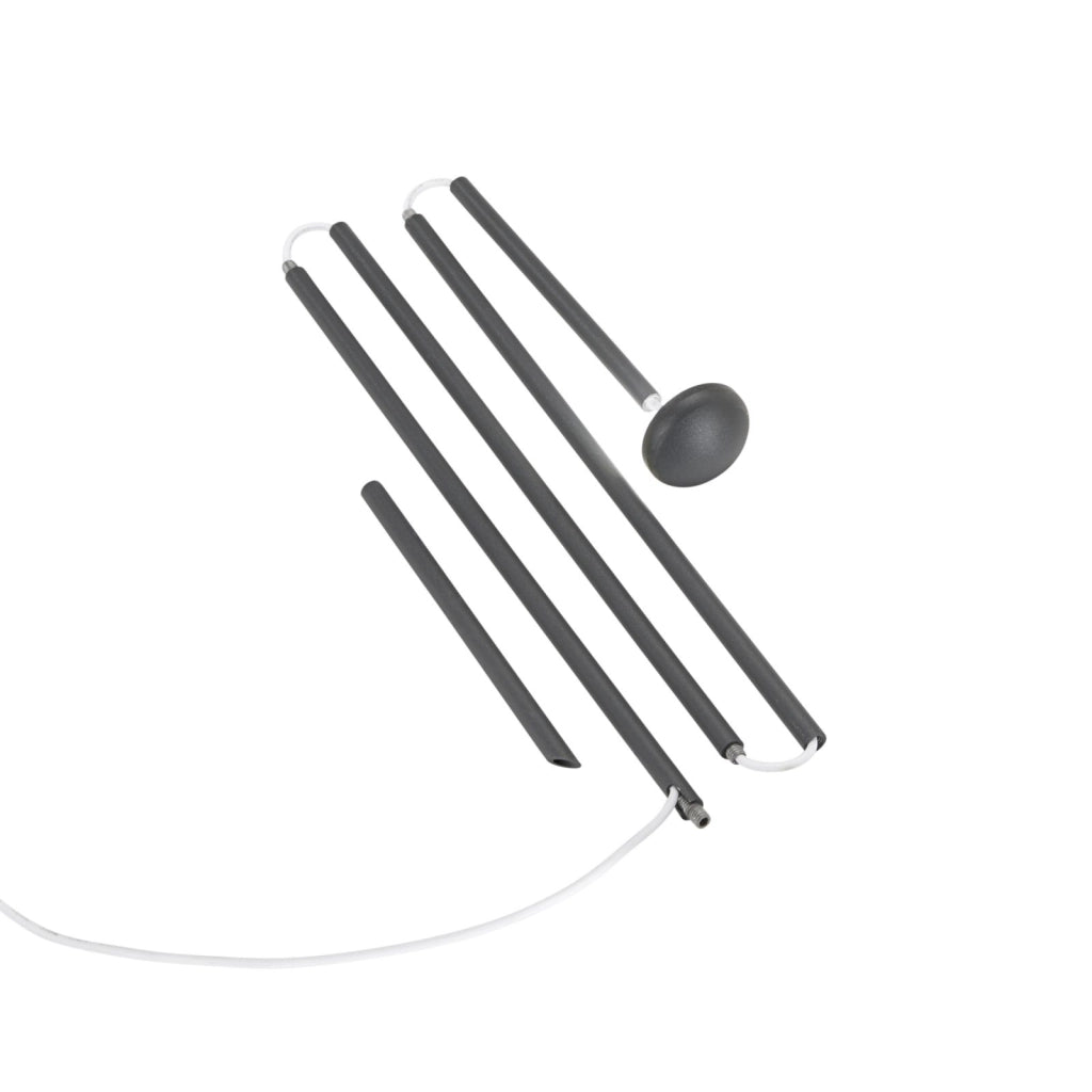 PALETTO DA GIARDINO LED DC24V PUCK ANTRACITE 3W 360LM 3000K IP65 4,2X60CM INCLUSI CAVI 300CM