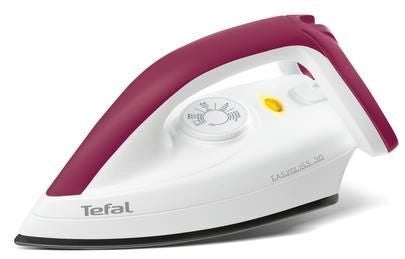 Tefal EasyGliss FS4030 Ferro a secco Durilium 1200 W Borgogna, Bianco
