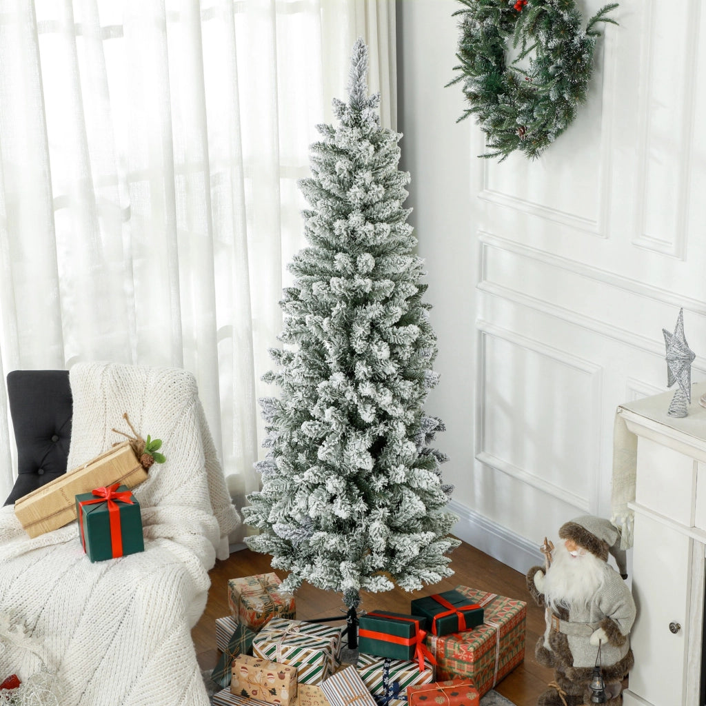 Albero di Natale Artificiale ¨C zephmum ¨C 183 cm Verde con Supporto in Metallo