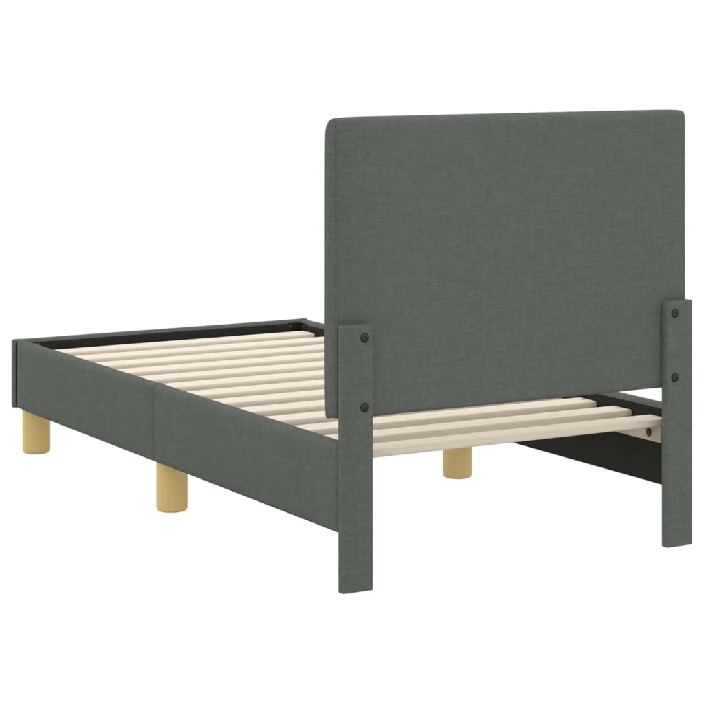 Struttura letto per bambini con testata Grigio scuro Tessuto 42010980