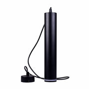 LAMPADARIO A SOSPENSIONE CILINDRICO IN ALLUMINIO NERO CON ATTACCO GU10 - DESIGN MODERNO E MINIMALISTA PER INTERNI IDEALE PER CUCINA SOGGIORNO UFFICIO E STUDIO