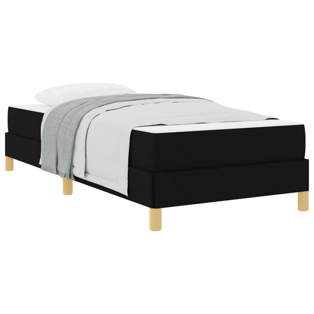 Letto a molle con materasso Nero 90 x 200 cm Tessuto 3398537