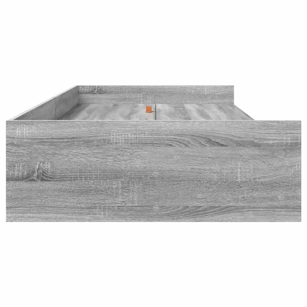 Struttura del letto-Giroletto Grigio Sonoma 75 x 190 cm Legno multistrato 138646