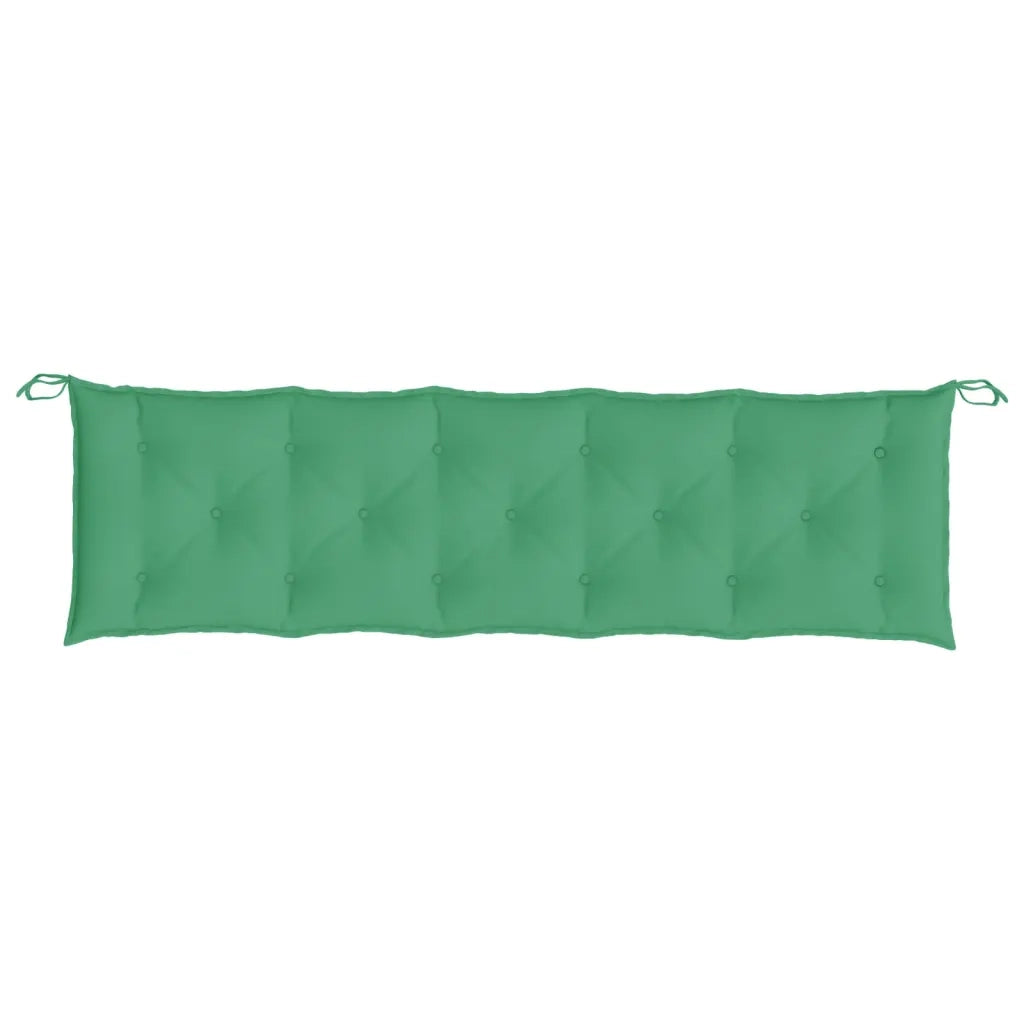 Cuscini Panca da Giardino 2pz Verdi 180x50x7cm Tessuto Oxford 361721